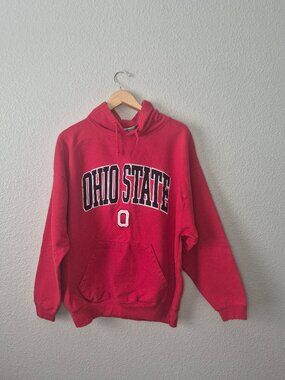 J. America Unisex Size: XL Ohio State Buckeyes Pullover Drawstring Hoodie